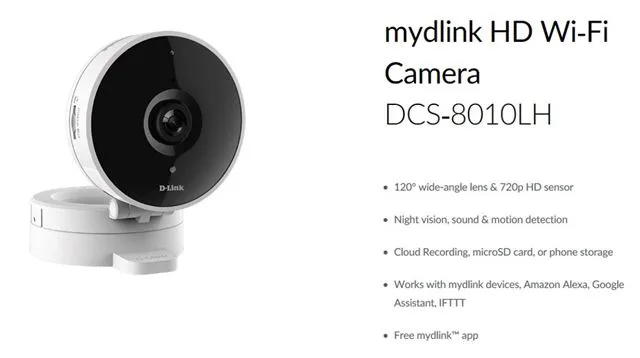 D-Link IP mrežna kamera za video nadzor, DCS-8010LH