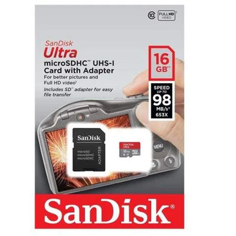 Memorijska kartica MicroSDHC Sandisk Ultra 16GB