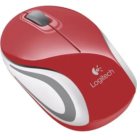 Miš bežični Logitech M187, crveni