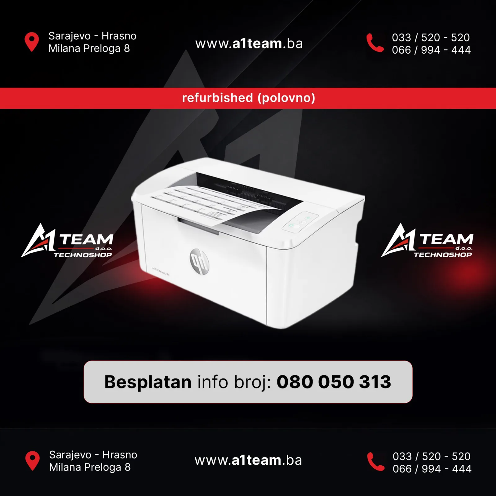 PRINTER HP M15A REF