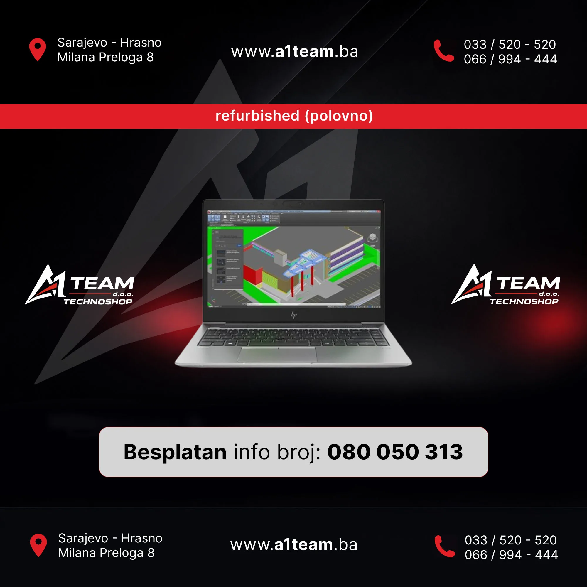 LAPTOP HP ZBOOK G5 i5 8365 16GB 256GB REFURB