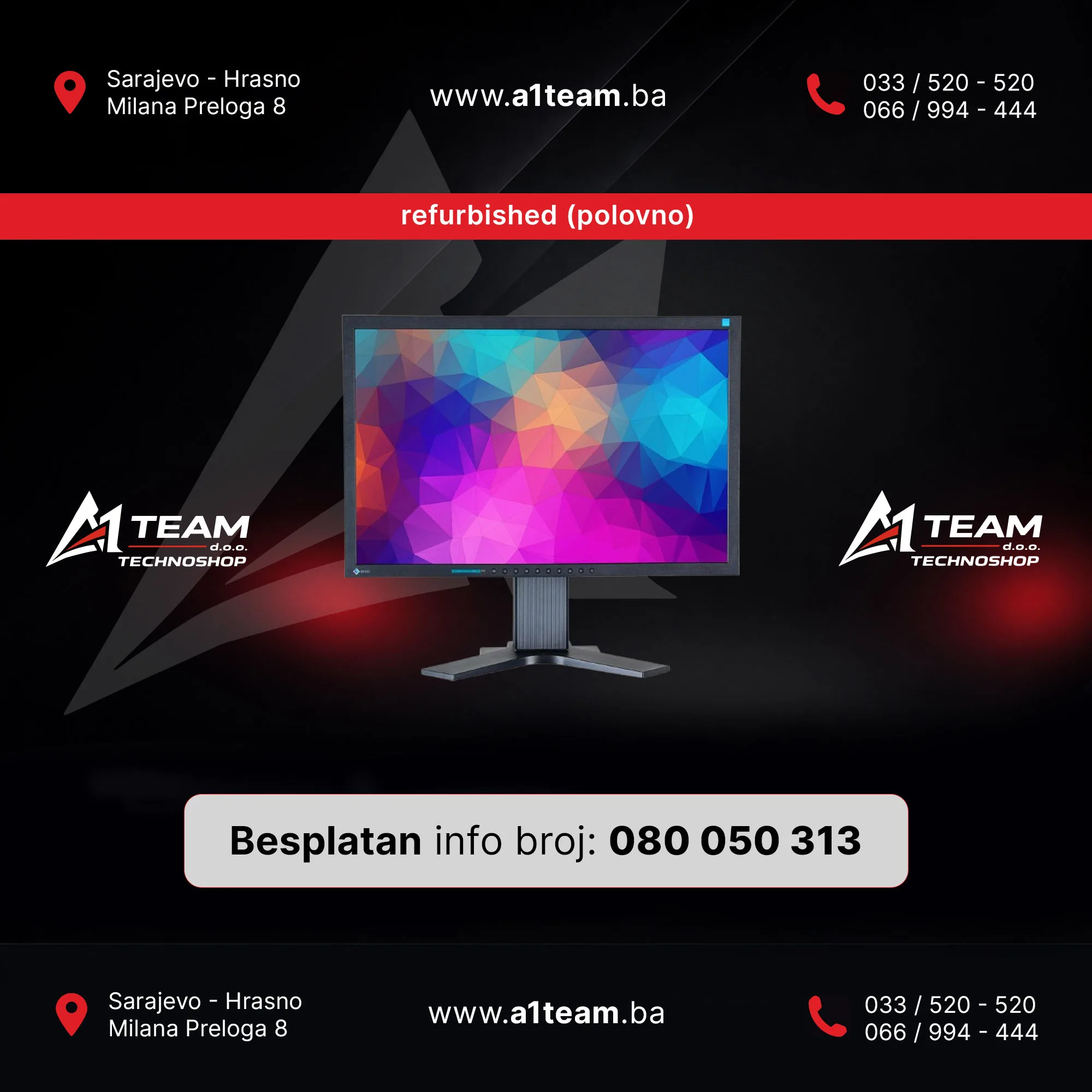 MONITOR 22 EIZO S2202W REFURBISHED