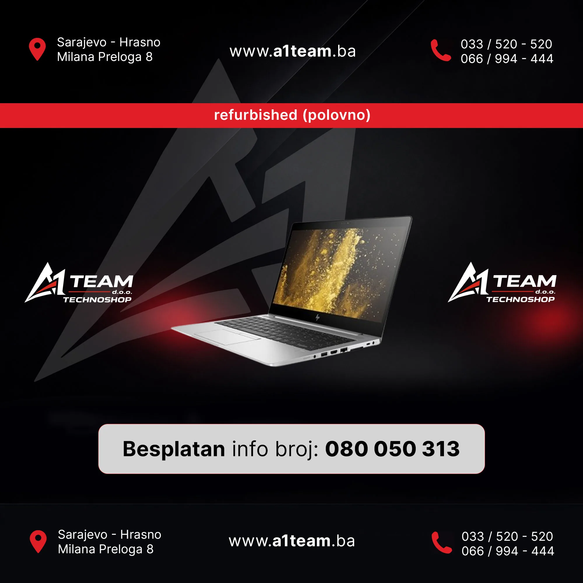 LAPTOP HP 830 G5 I5 8350U 16GB 512 13,3 REFURBISHED