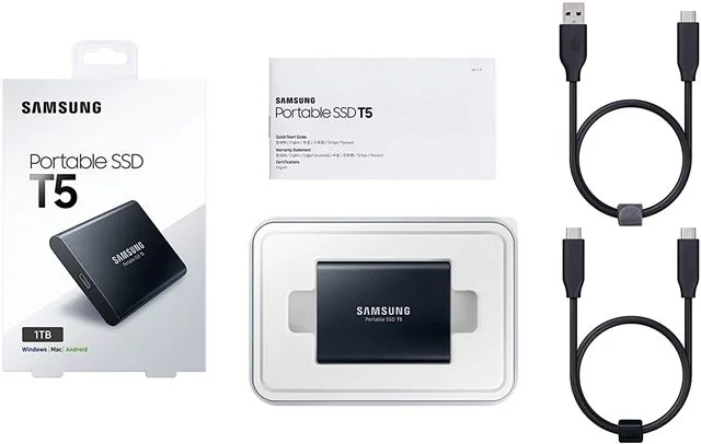 Vanjski SSD 1TB Samsung Portable T5 Black USB 3.1