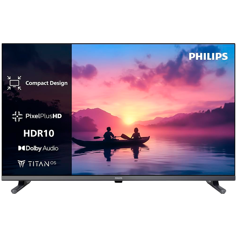 PHILIPS TV LED 32", HD, Smart TV, HDR10, DVB-T/T2/T2-HD/C/S/S2) Diagonal: 32" (80 cm)  Screen: LED HD TV 1366 x 768p