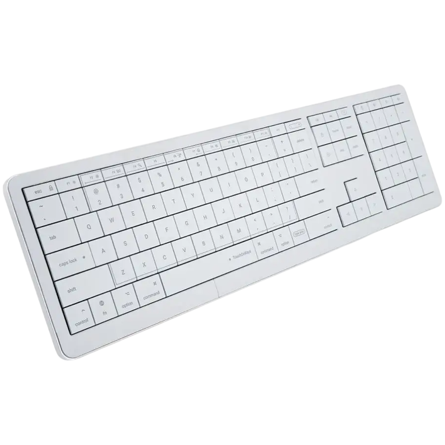 CLEVETURA CLVX 1 Touch-On-Keys AI Bežična Tipkovnica, ANSI US Mac raspored, Aluminijsko kućište, Interaktivni RGB, podrška za Mac/iPad/AppleTV/PC
