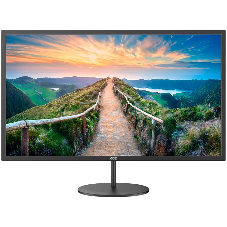 AOC Monitor Q32V4 31.5" LED, 2560x1440 (QHD), Antiglare, 75Hz, 1000:1, 4ms, IPS, HDMI, DisplayPort, Tilt Adjustment, Speakers 2 W x 2, Low Blue Light, 3-year warranty