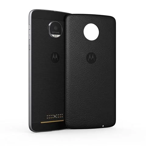 Mobile Cover Style Cap Black Leather Motorola
