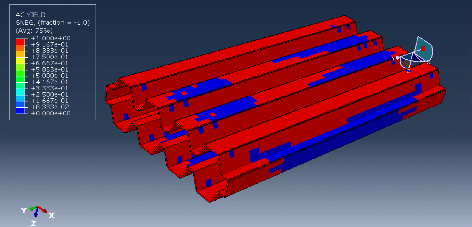 Compression Panel Axial compression test of a composite panel made of profiled steel skin ...