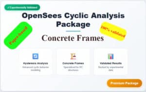 Cyclic loading simulation in OpenSees