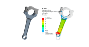 Connecting Rod FEA model in ANSYS