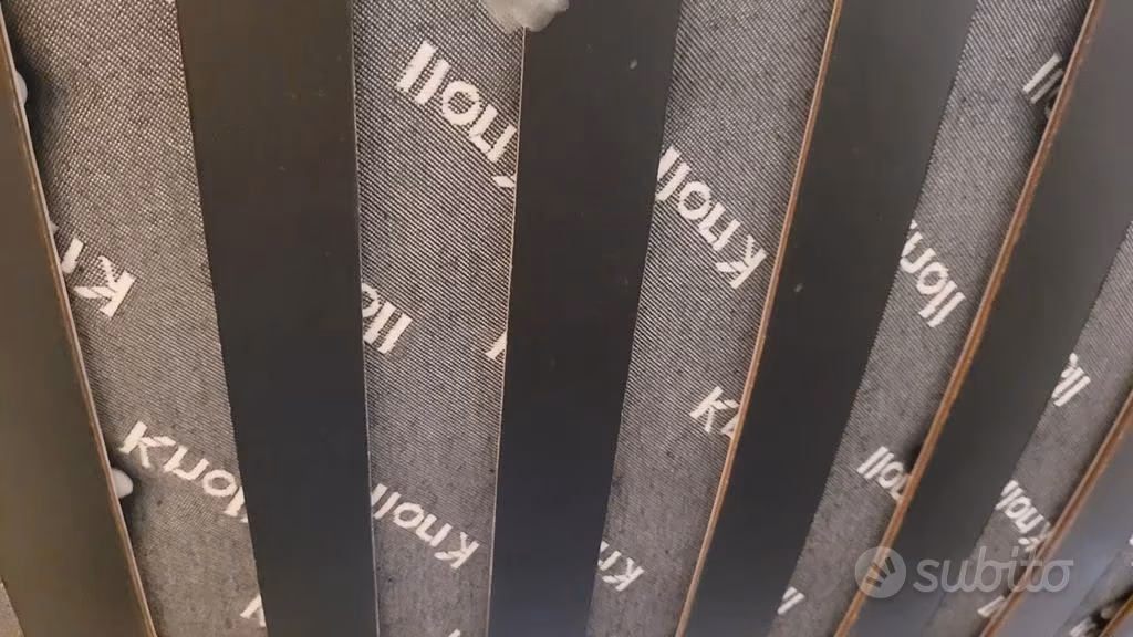 Poltrona Barcellona KNOLL NUOVA in pelle Venezia - Grigio Chiaro - Image 2