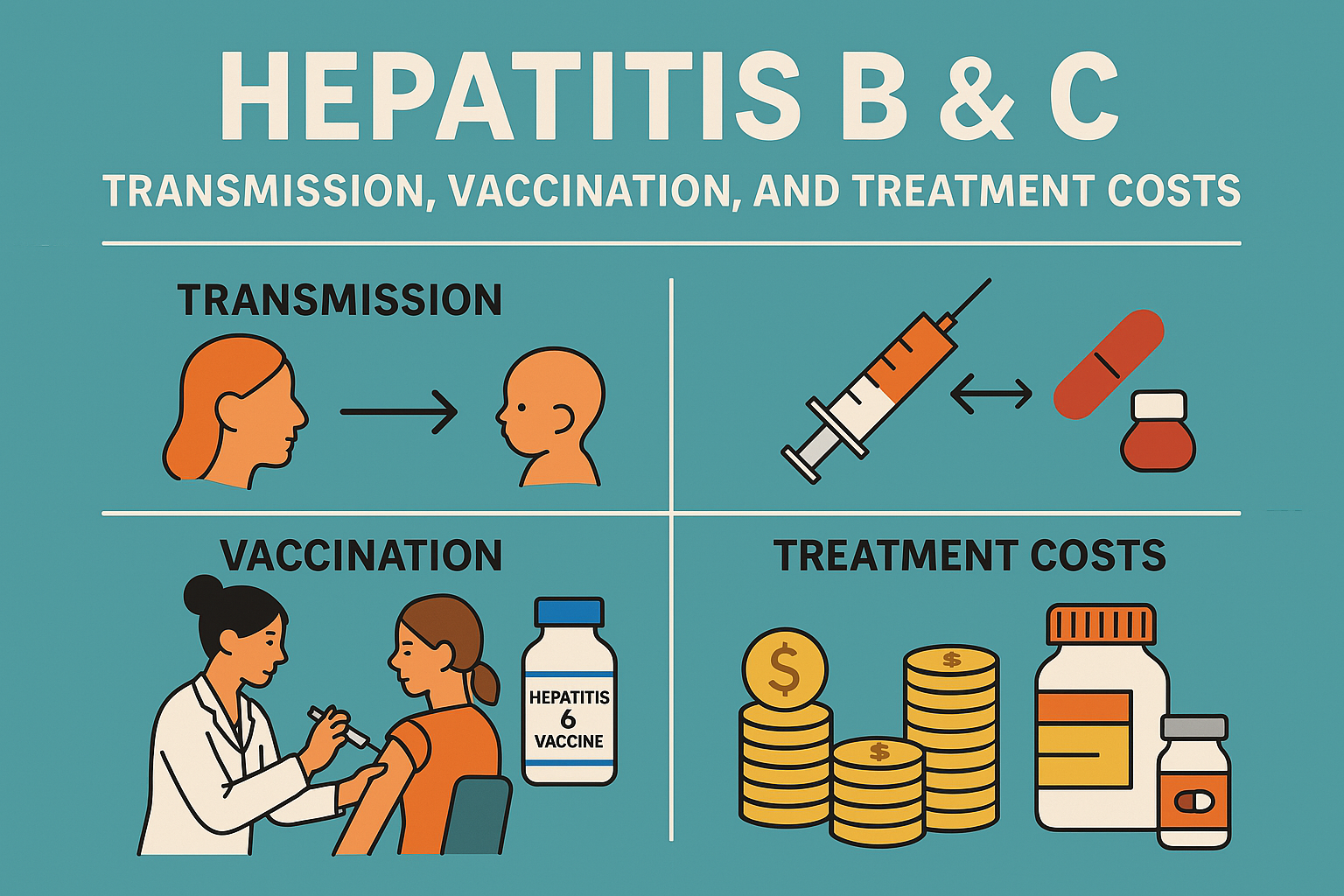 Hepatitis B & C: Vaccination, and Treatment Costs