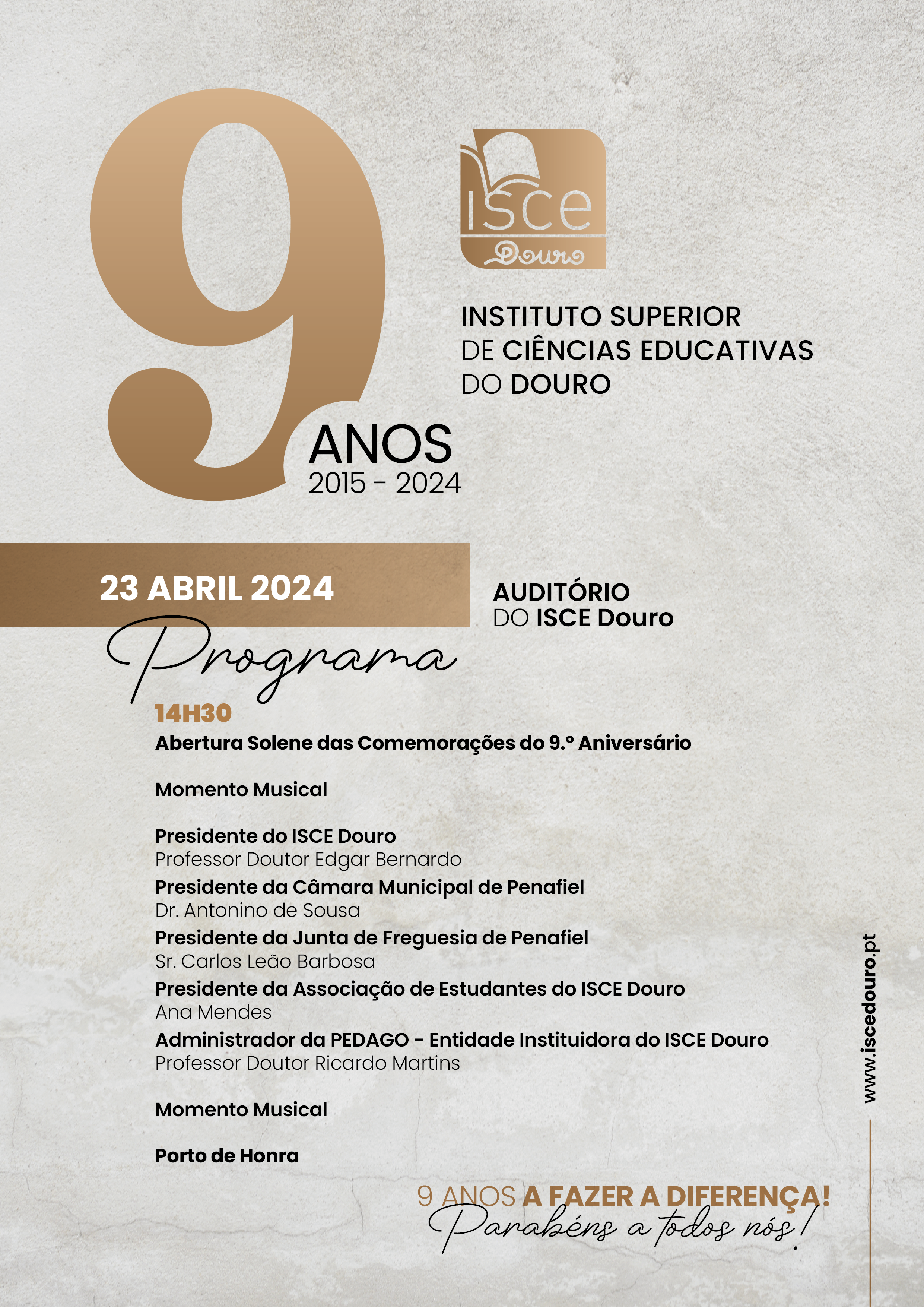 ISCE Douro celebra 9 anos de excelência em Penafiel