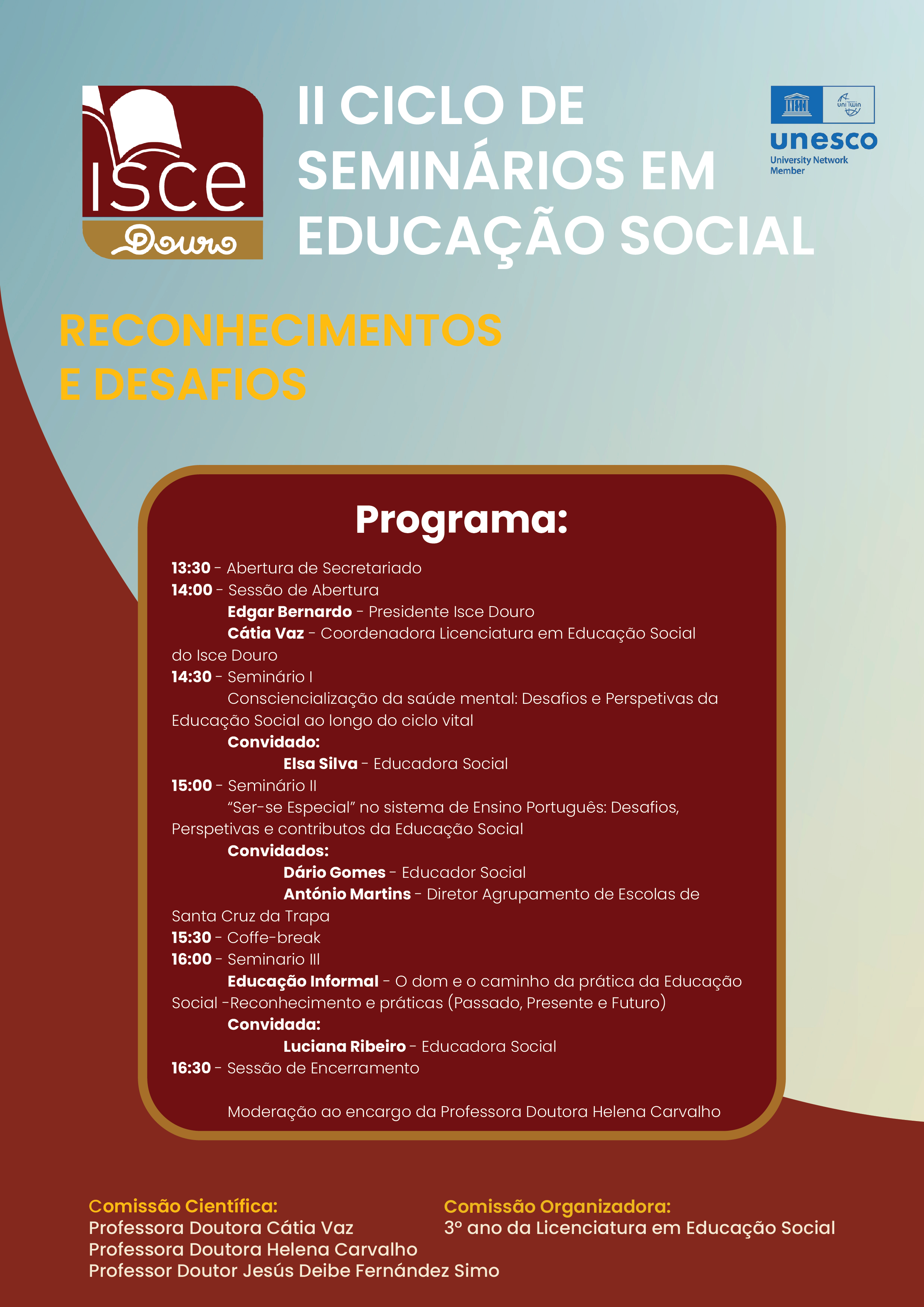 II Ciclo de Seminários em Educação Social no ISCE Douro