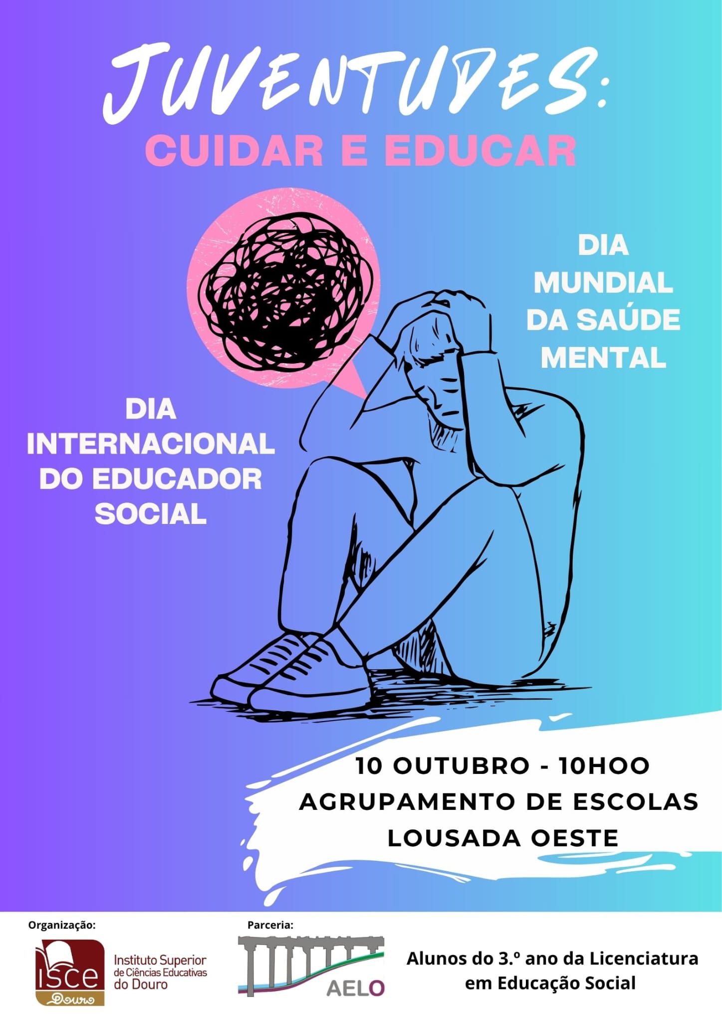 Educação Social em Ação: Estudantes do ISCE Douro assinalam o Dia Internacional do Educador Social e o Dia Mundial da Saúde Mental