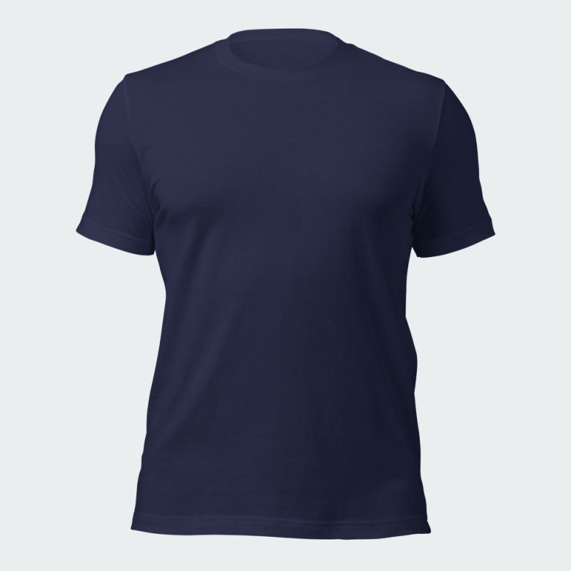 Navy Blue Short Sleeve Roundneck T-shirt