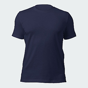 Navy Blue Short Sleeve Roundneck T-shirt