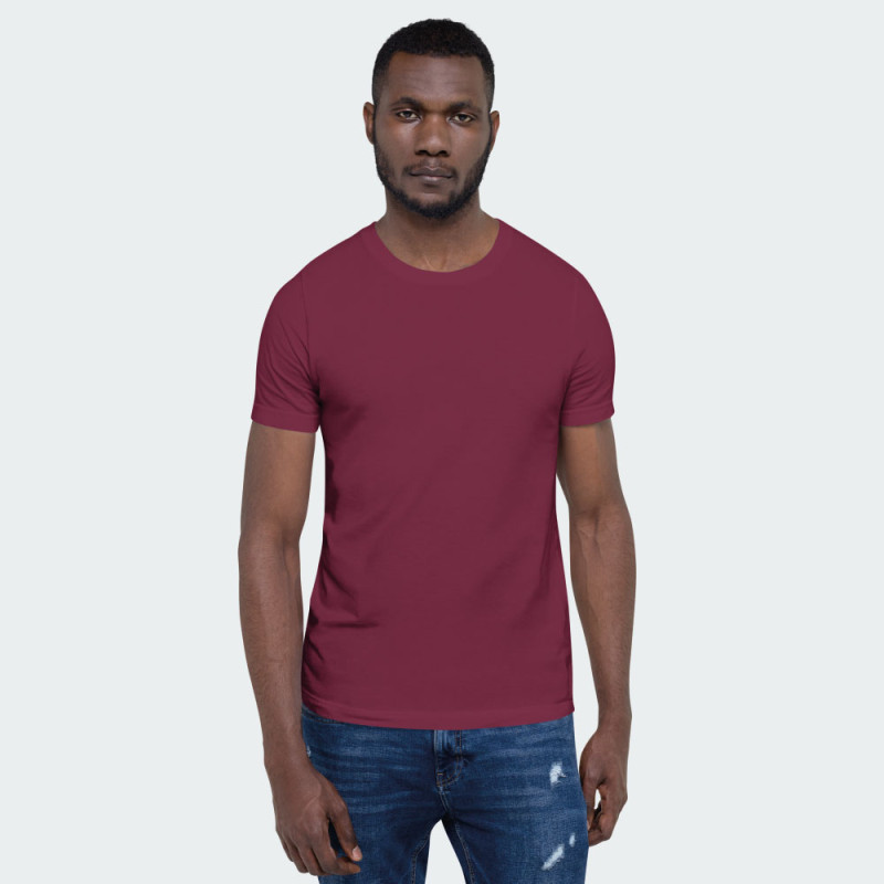 Maroon Short Sleeve Roundneck T-shirt