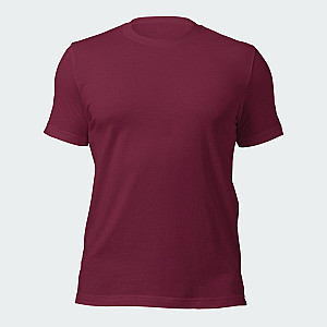 Maroon Short Sleeve Roundneck T-shirt