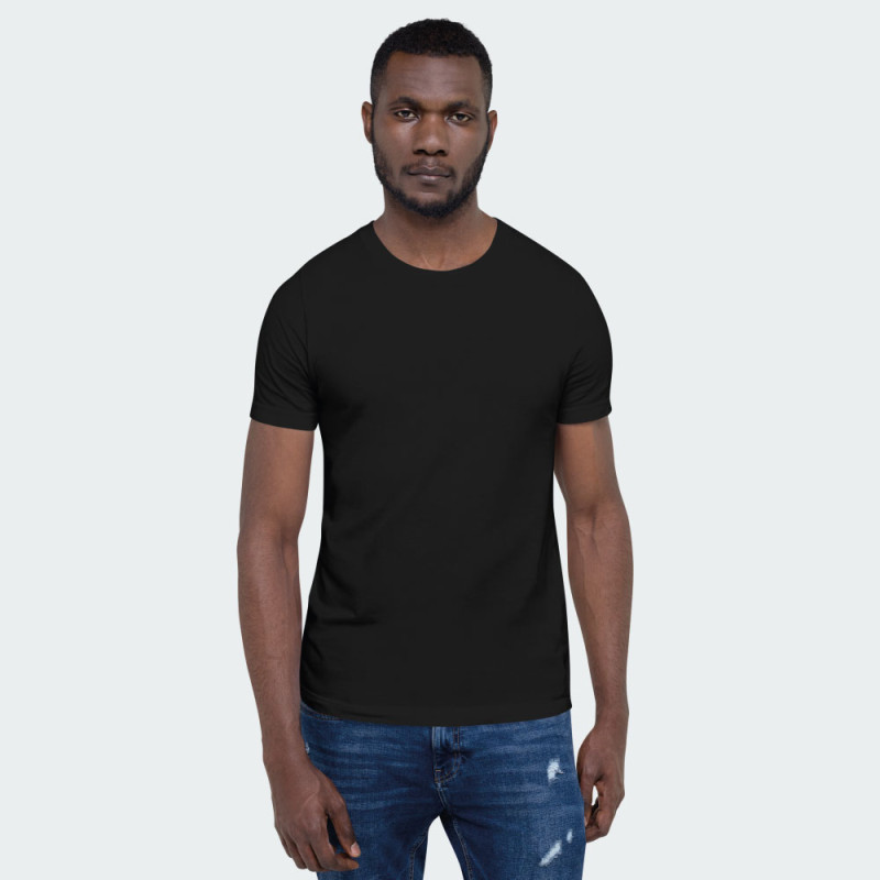 Black Short Sleeve Roundneck T-shirt