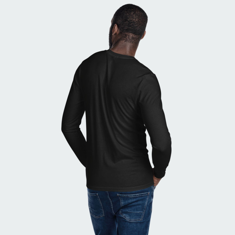 Black long sleeve roundneck t-shirt