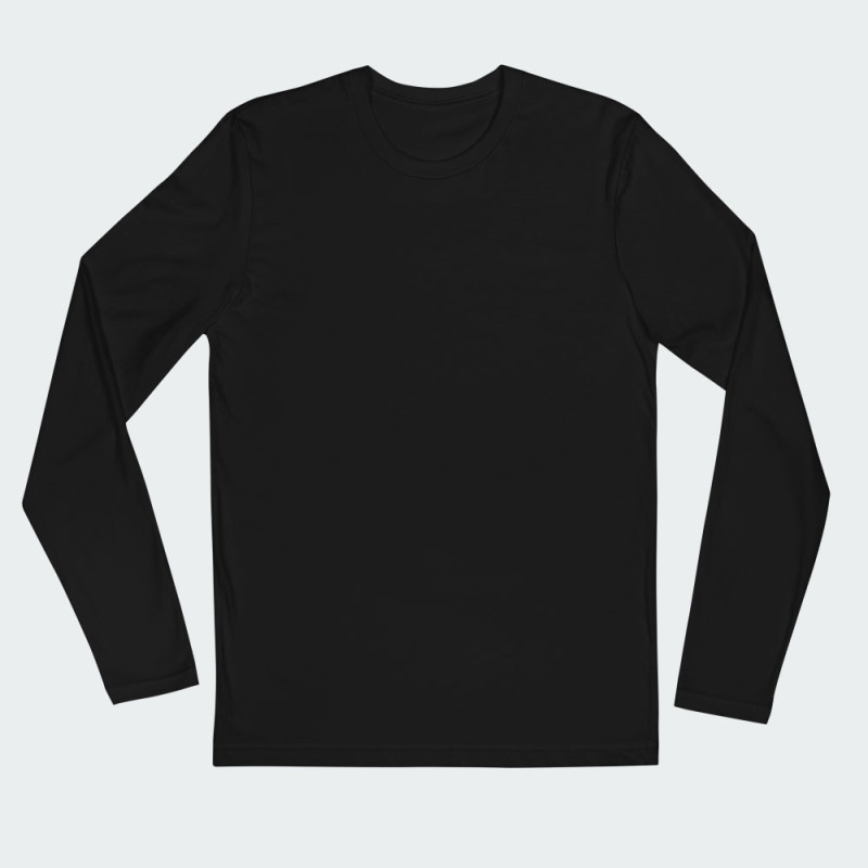 Black long sleeve roundneck t-shirt