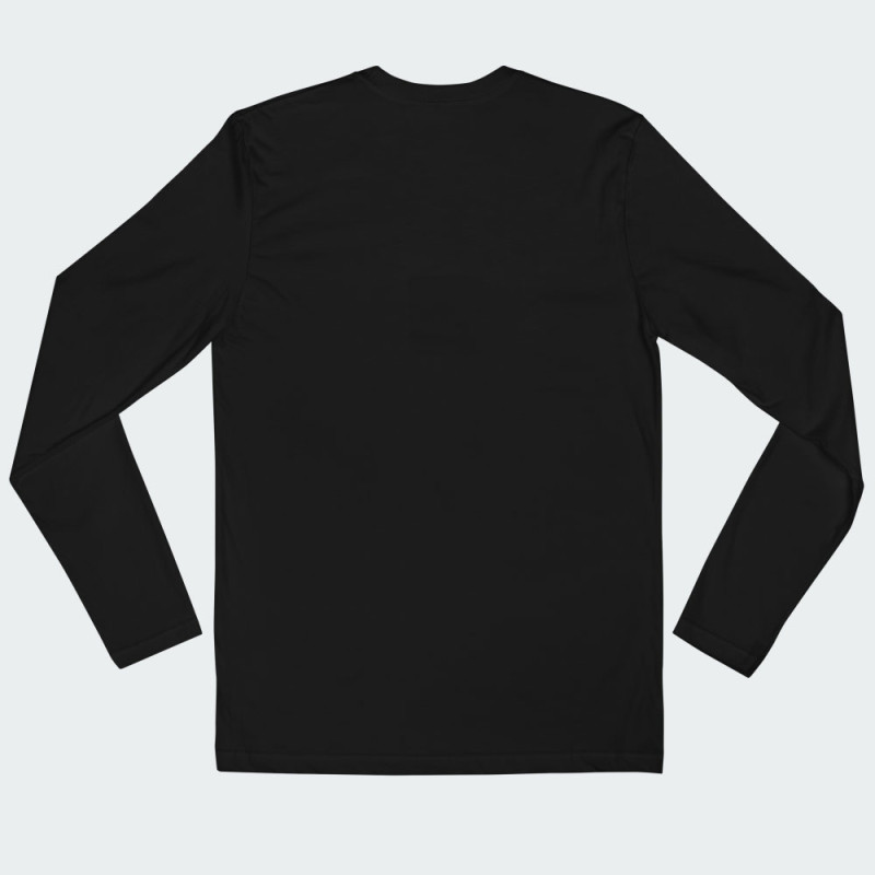 Black long sleeve roundneck t-shirt