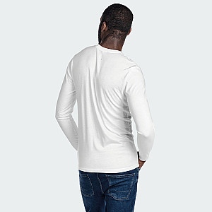 White long sleeve roundneck t-shirt