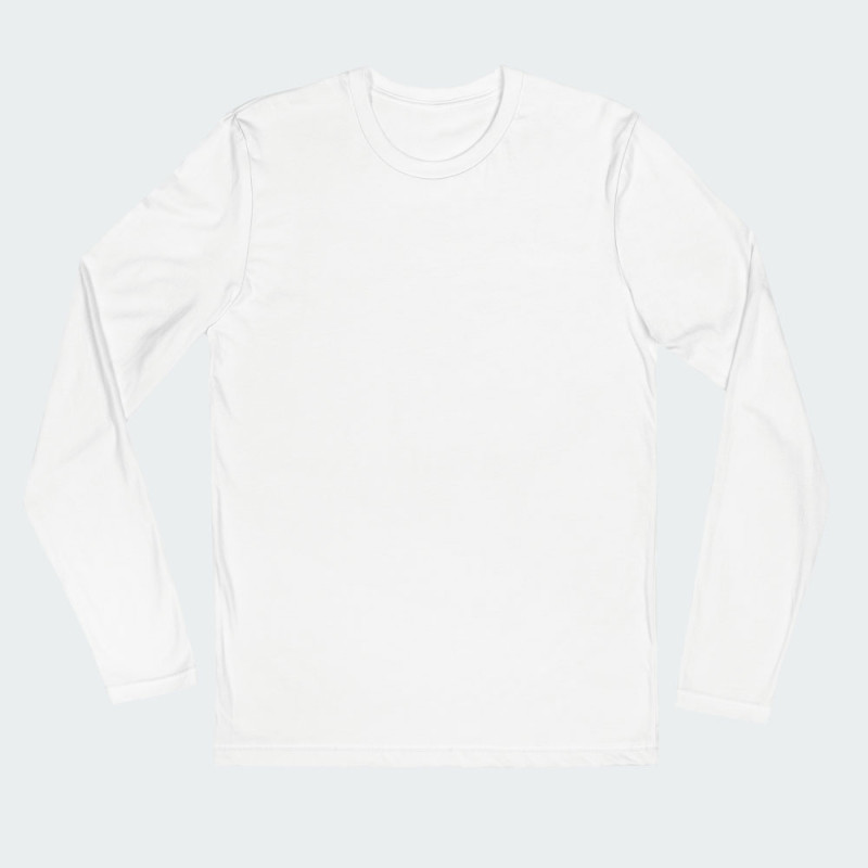 White long sleeve roundneck t-shirt