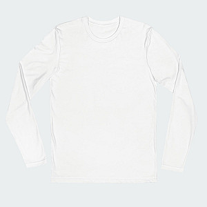 White long sleeve roundneck t-shirt