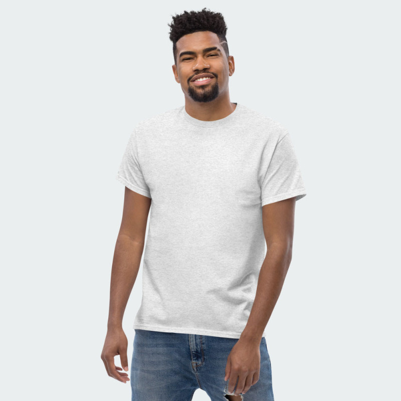 Gray Short Sleeve Roundneck T-shirt