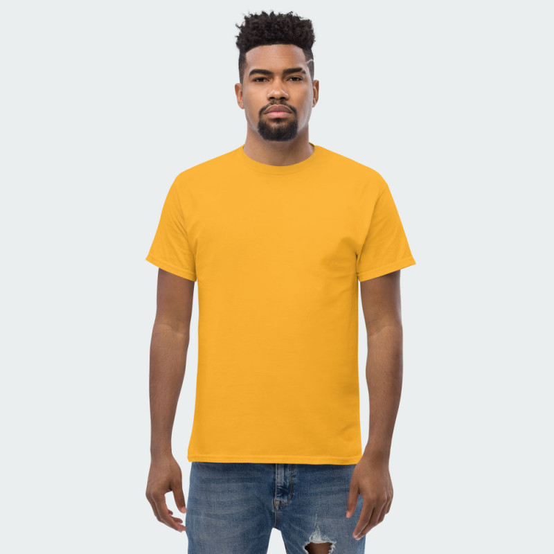 Yellow Short Sleeve Roundneck T-shirt