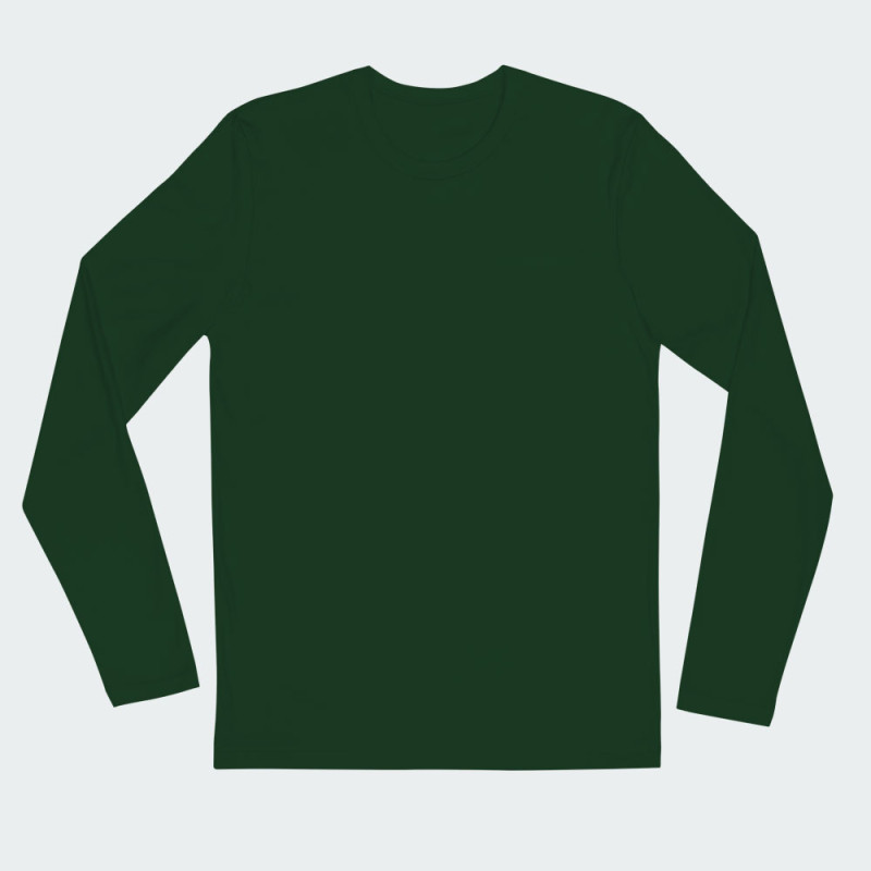 Forest Green long sleeve roundneck t-shirt