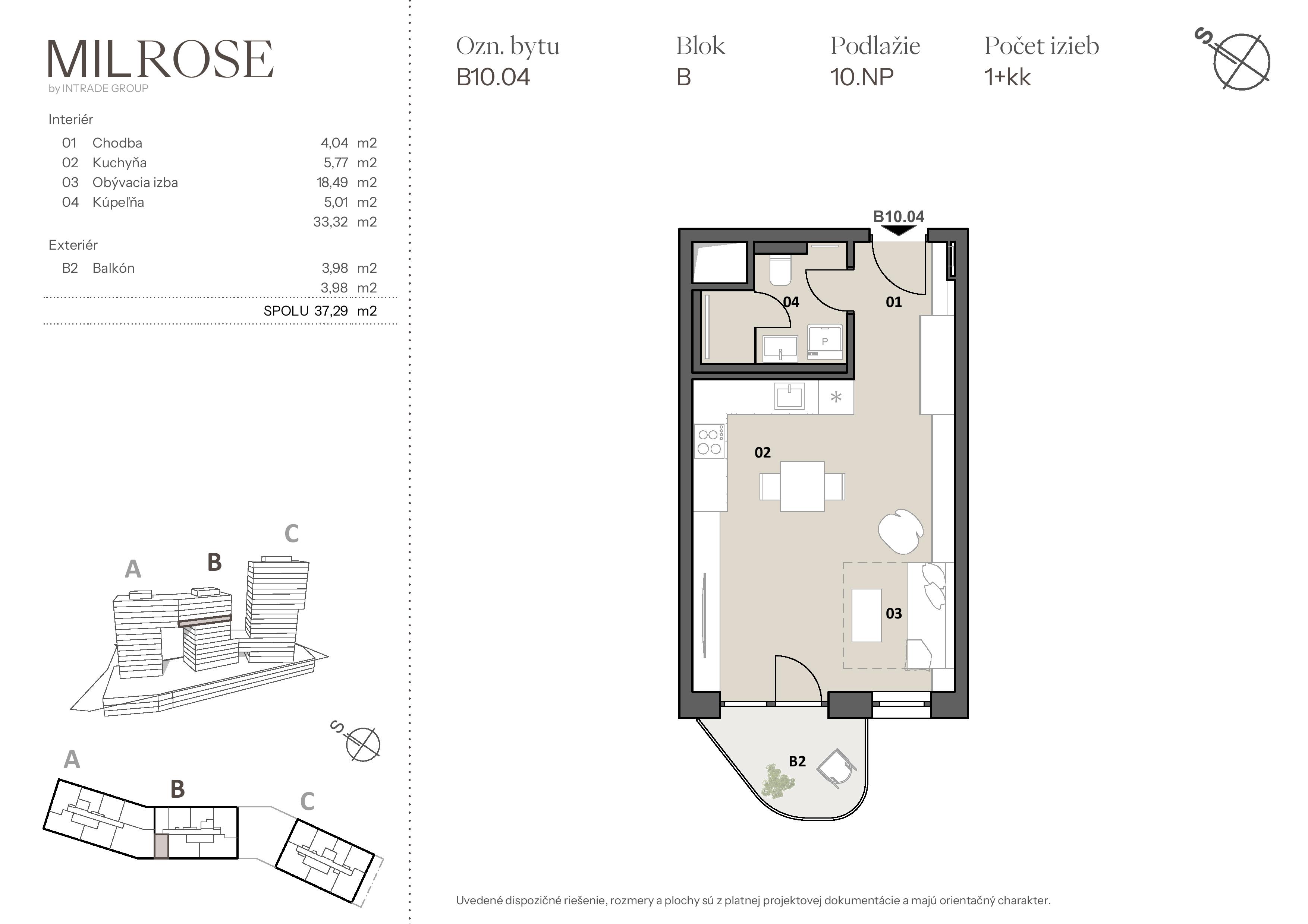 MILROSE - B10.04 - Pôdorys