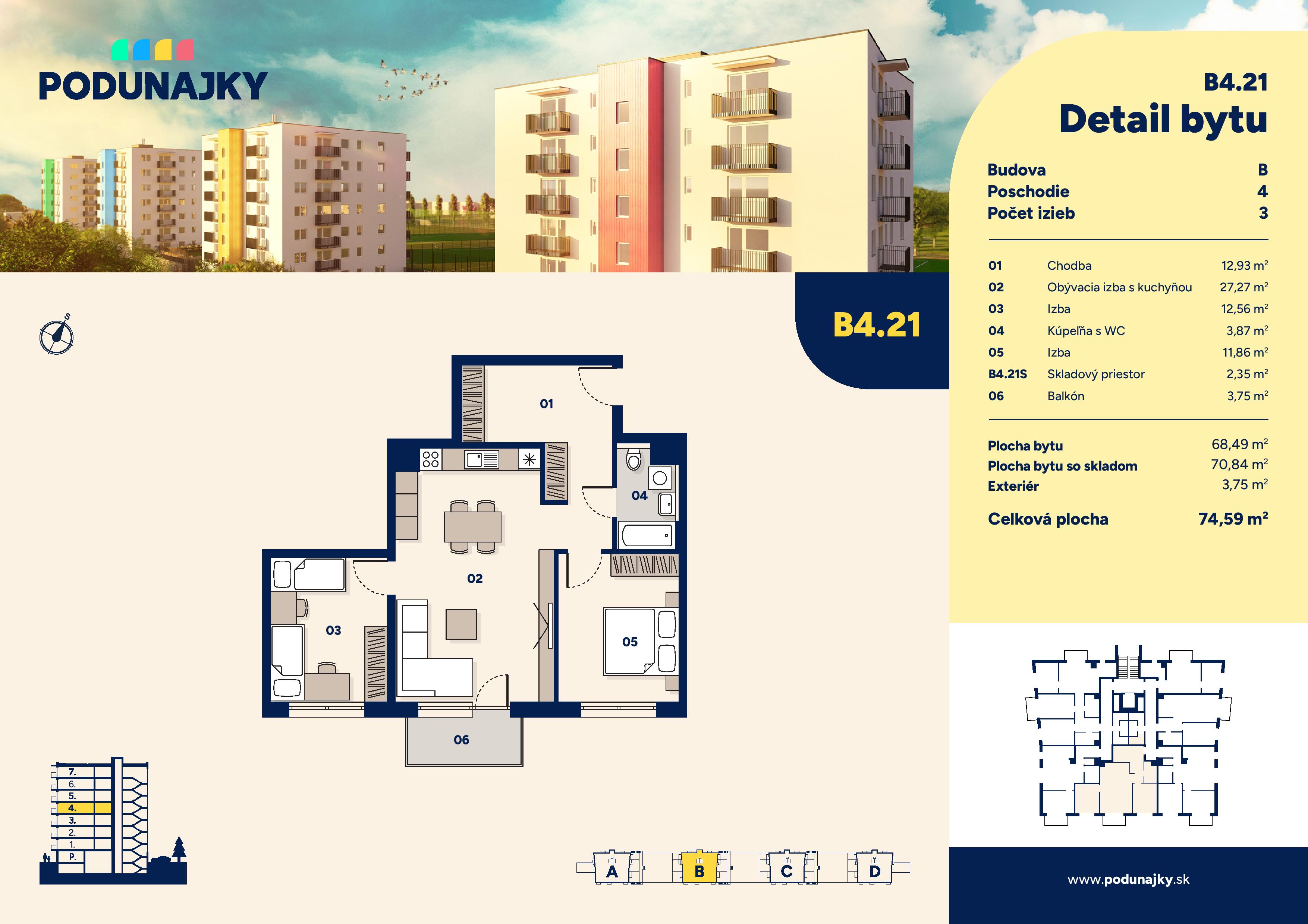 Podunajky - B4.21 - Pôdorys