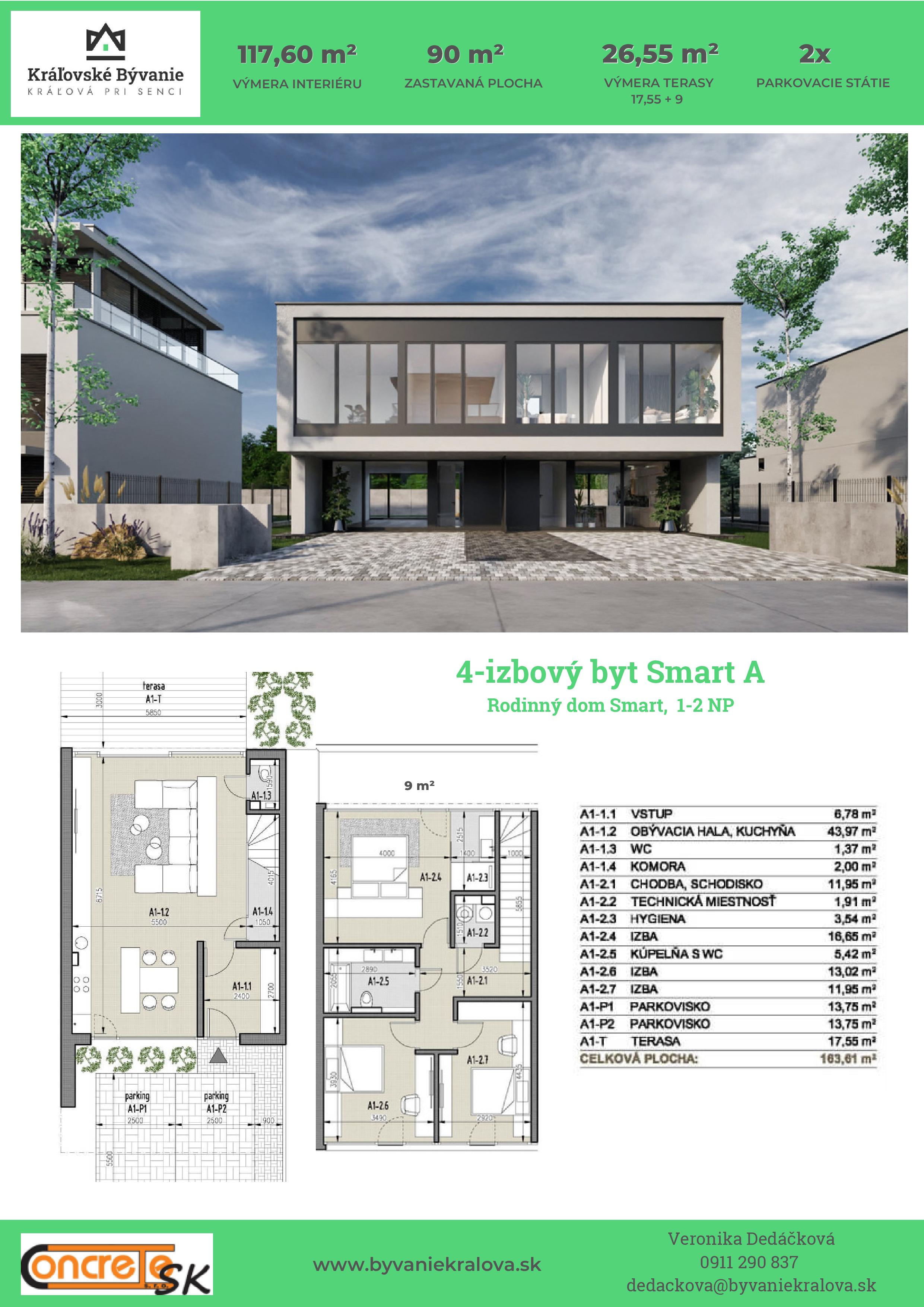 Kráľovské Bývanie - Smart A 4 - Pôdorys