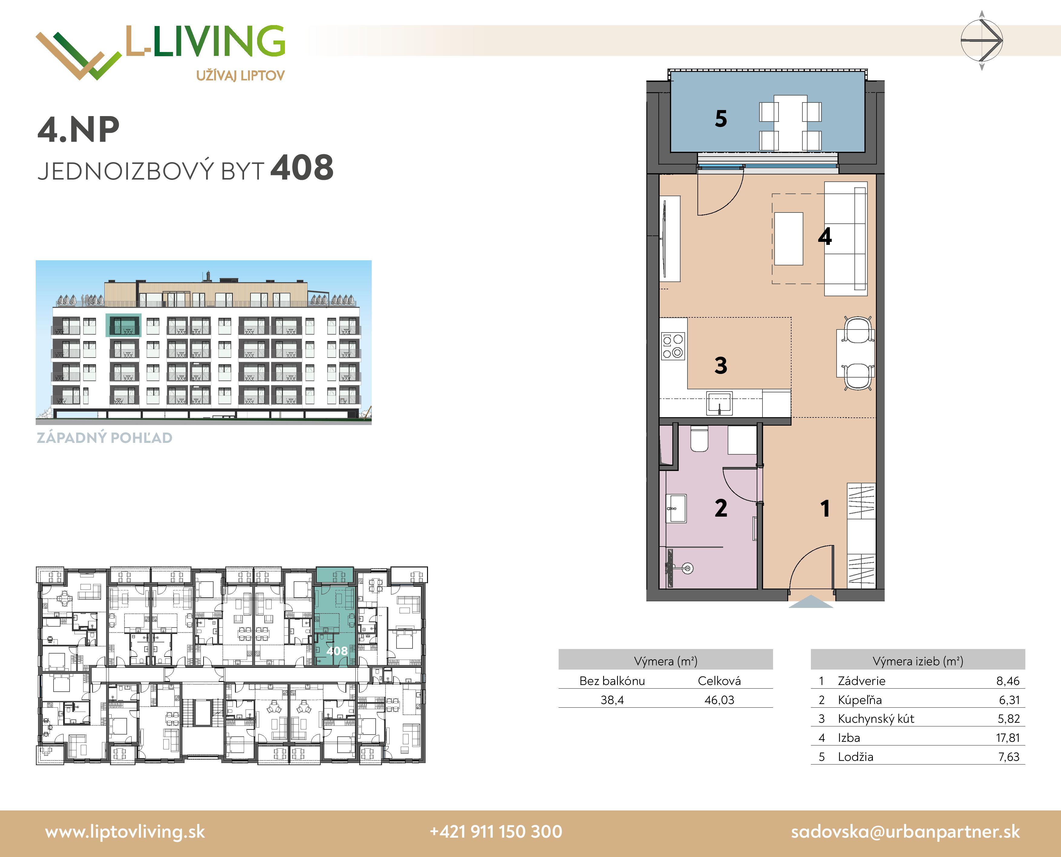 Liptov Living - 408 - Pôdorys