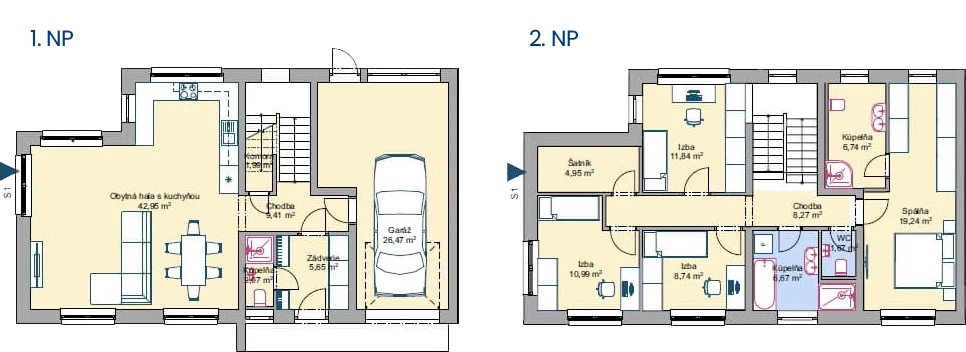 Rezidencia Mlynčeky - Radovy dom 4 - Pôdorys