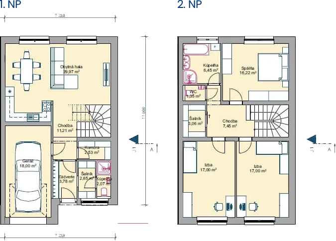 Rezidencia Mlynčeky - Radovy dom 6 - Pôdorys