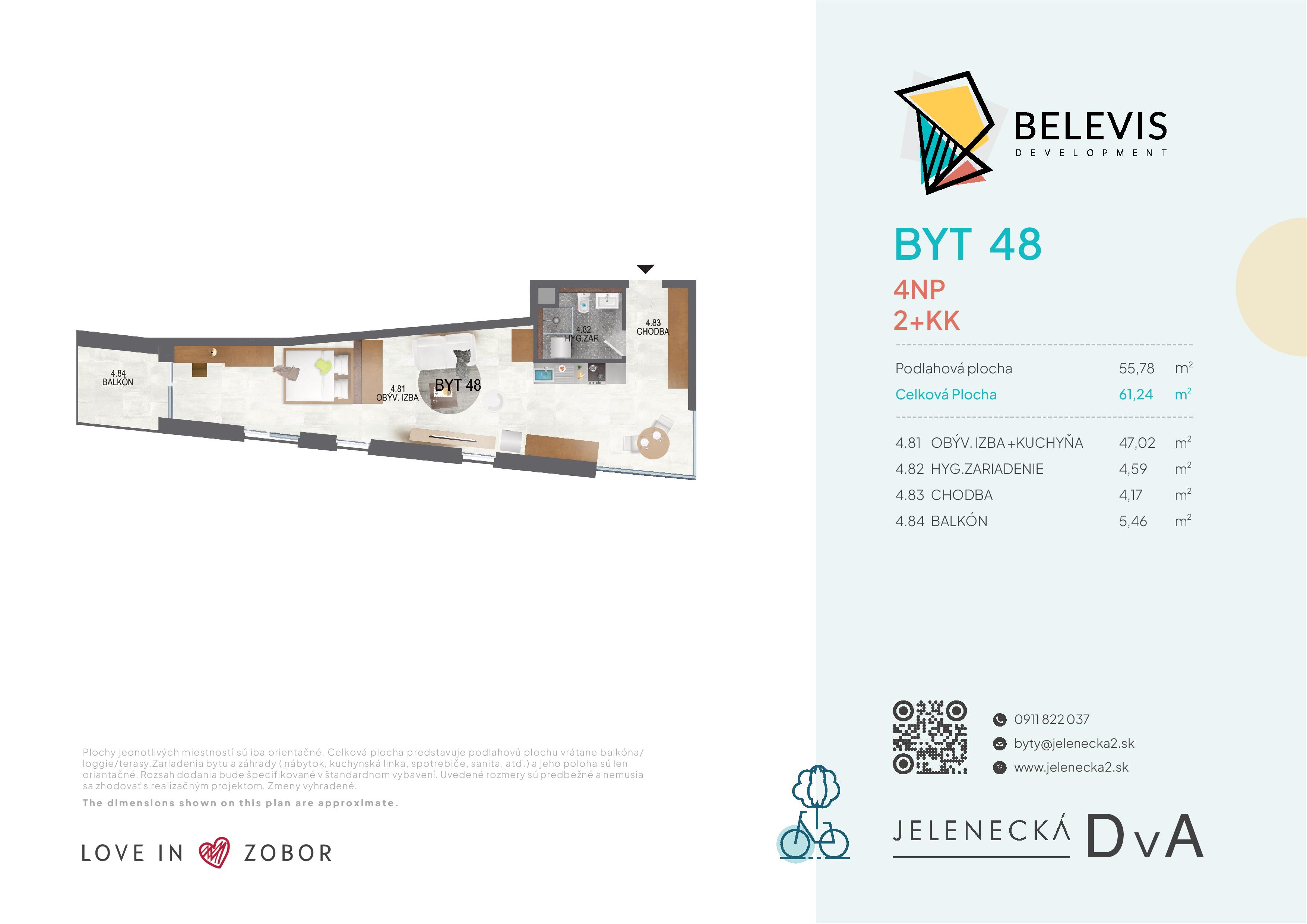 Jelenecká 2 - B48 - Pôdorys