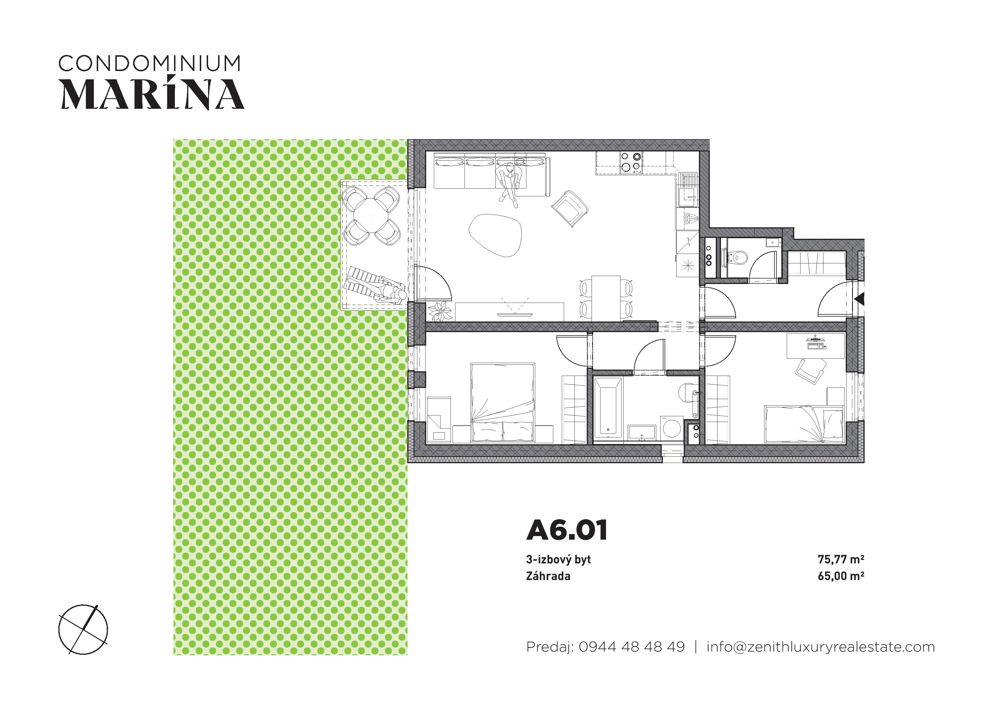Condominium Marína - A1 - Pôdorys
