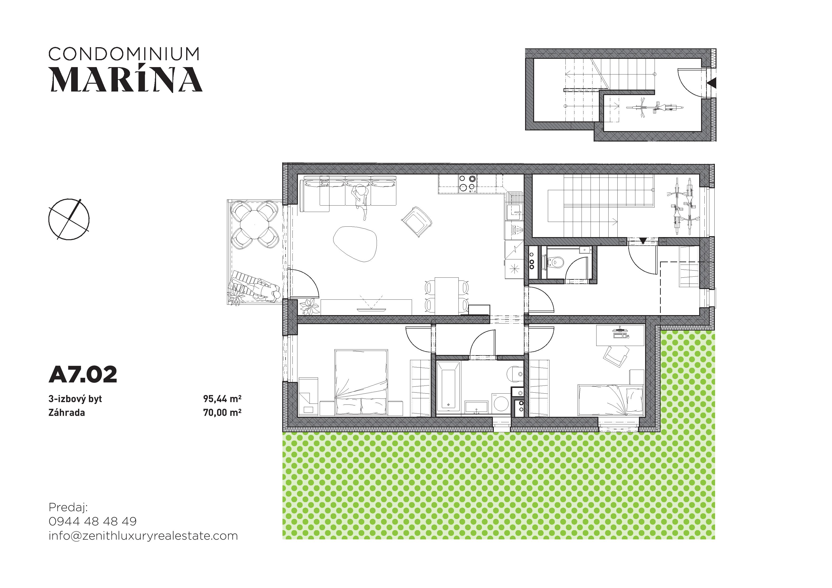 Condominium Marína - A2 - Pôdorys