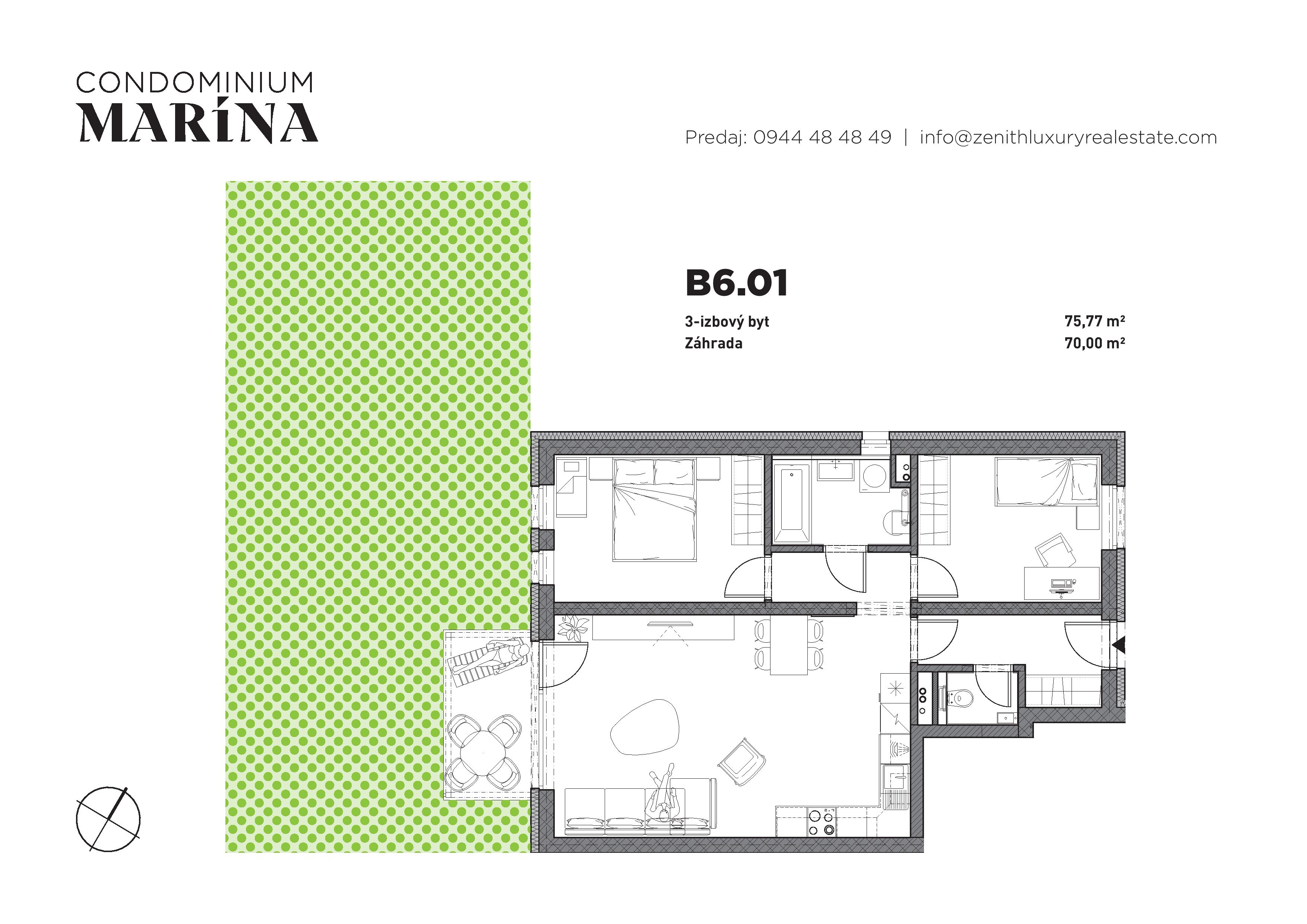 Condominium Marína - B1 - Pôdorys