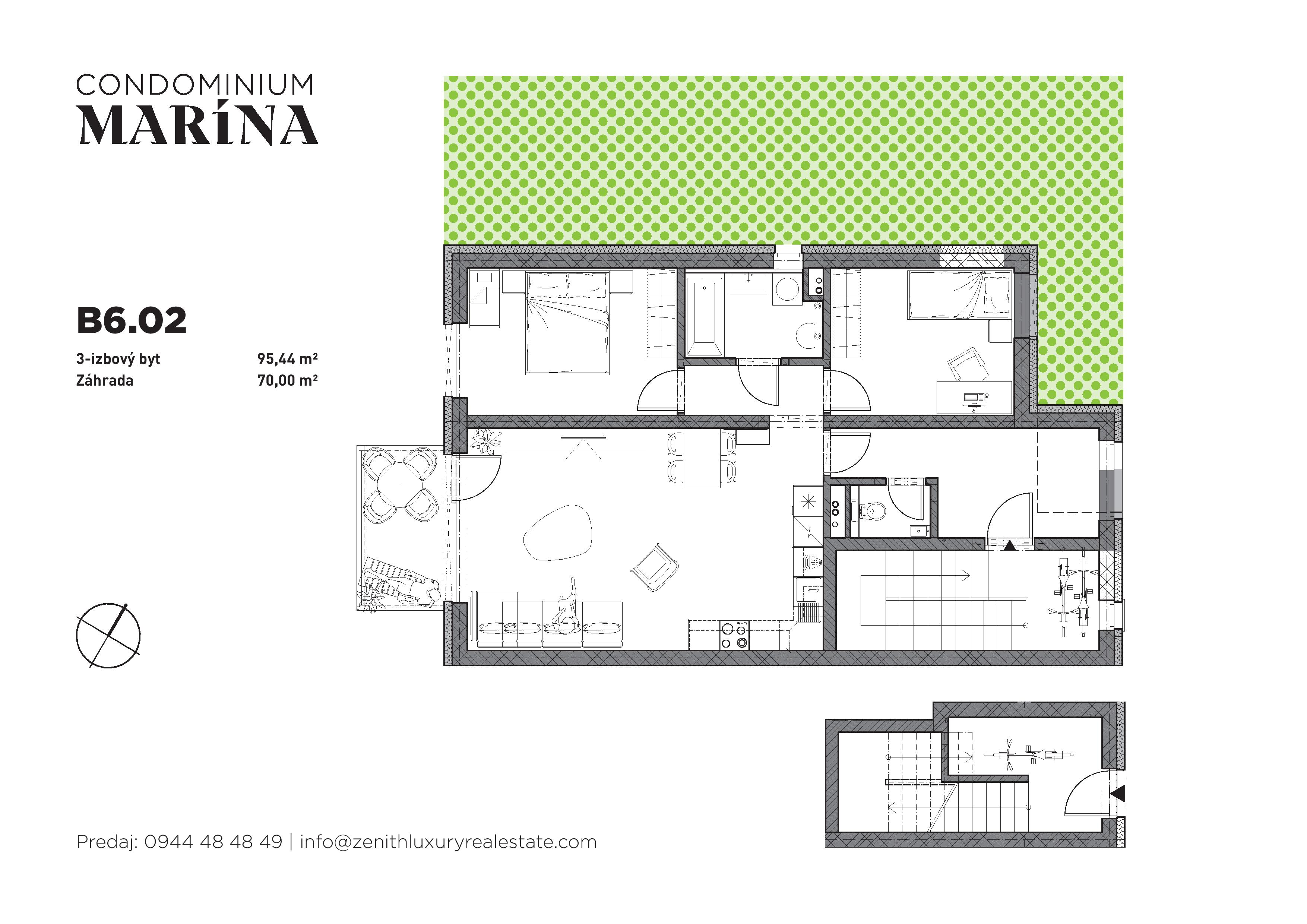 Condominium Marína - B2 - Pôdorys