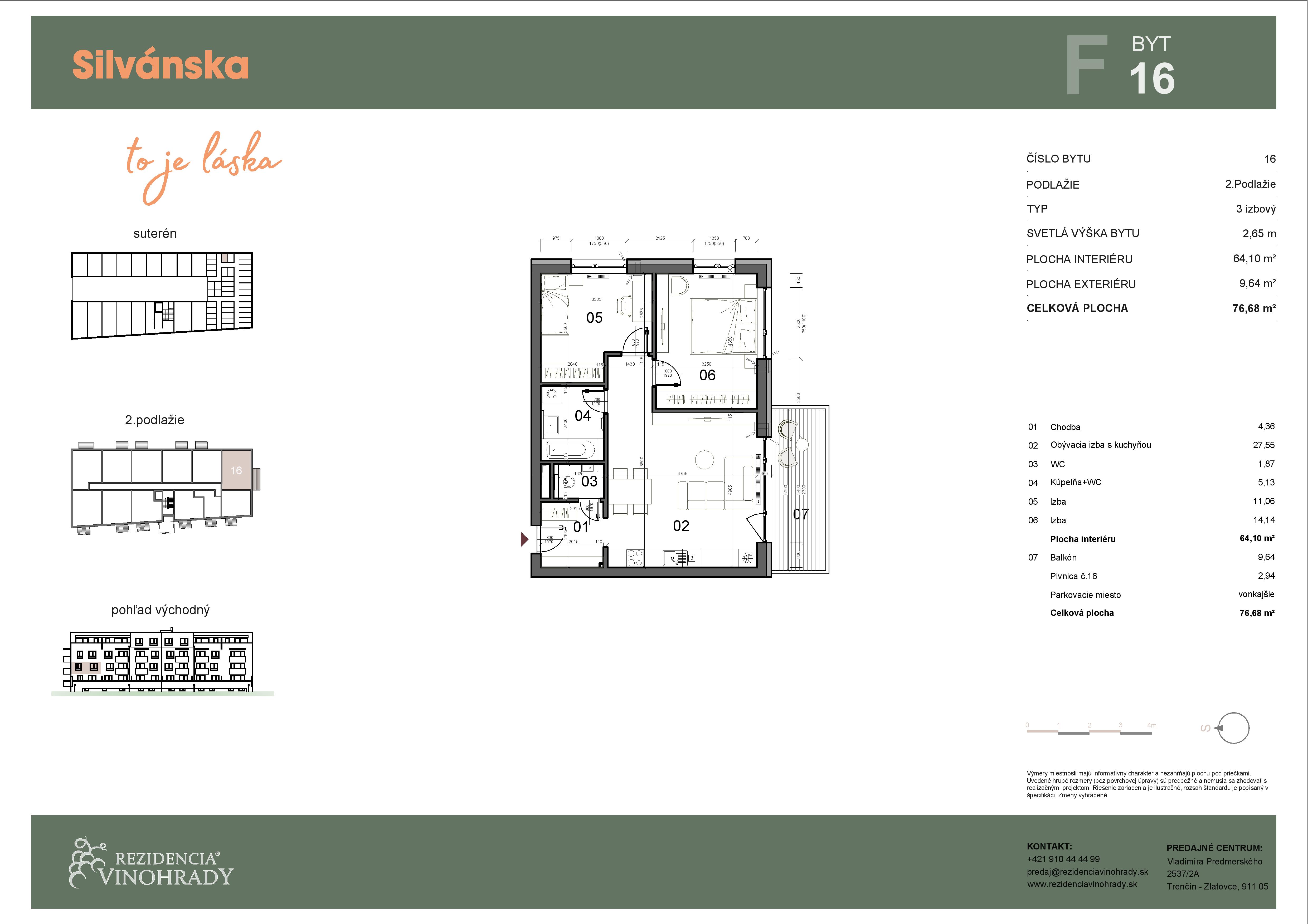 Silvánska - F16 - Pôdorys