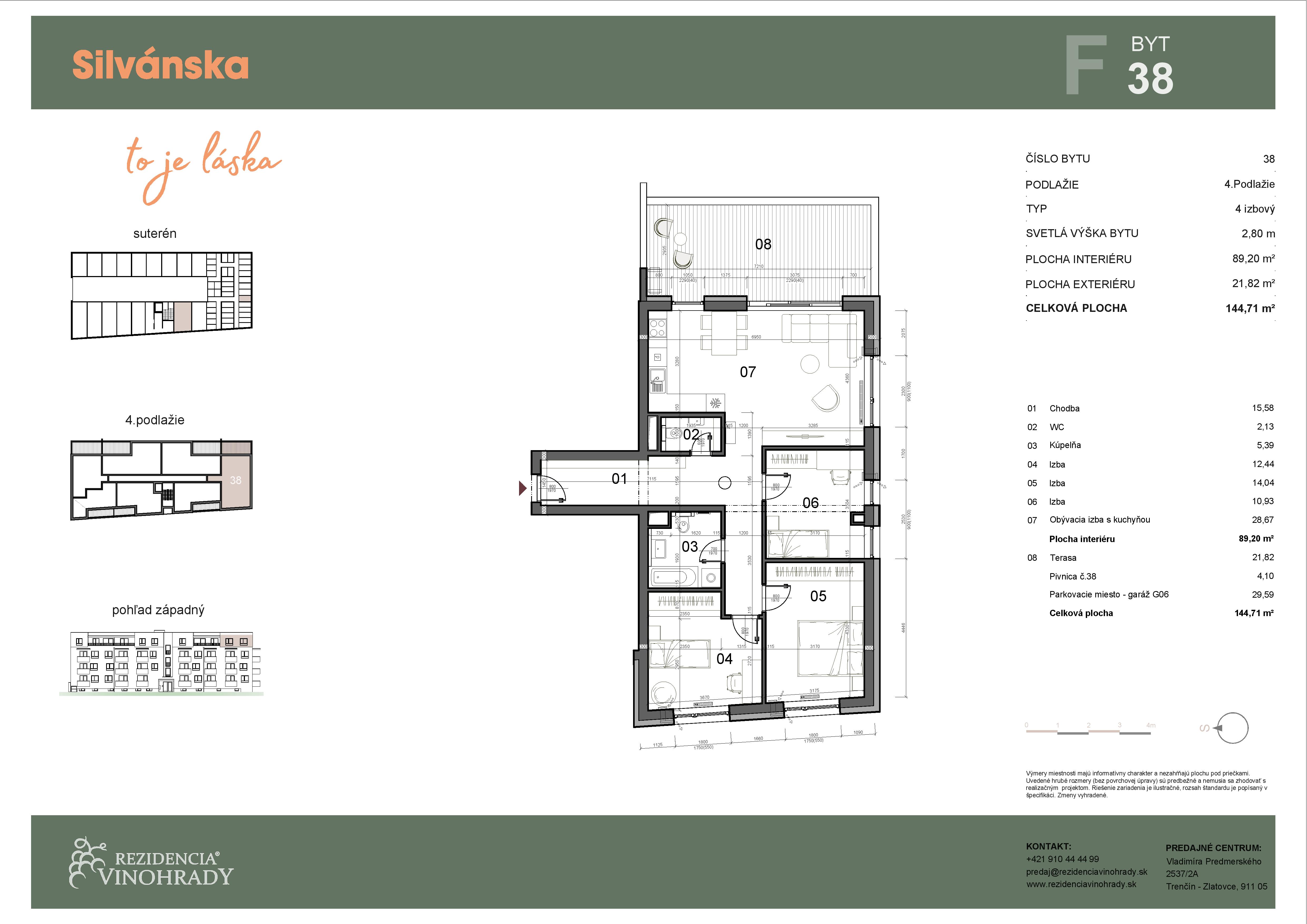Silvánska - F38 - Pôdorys