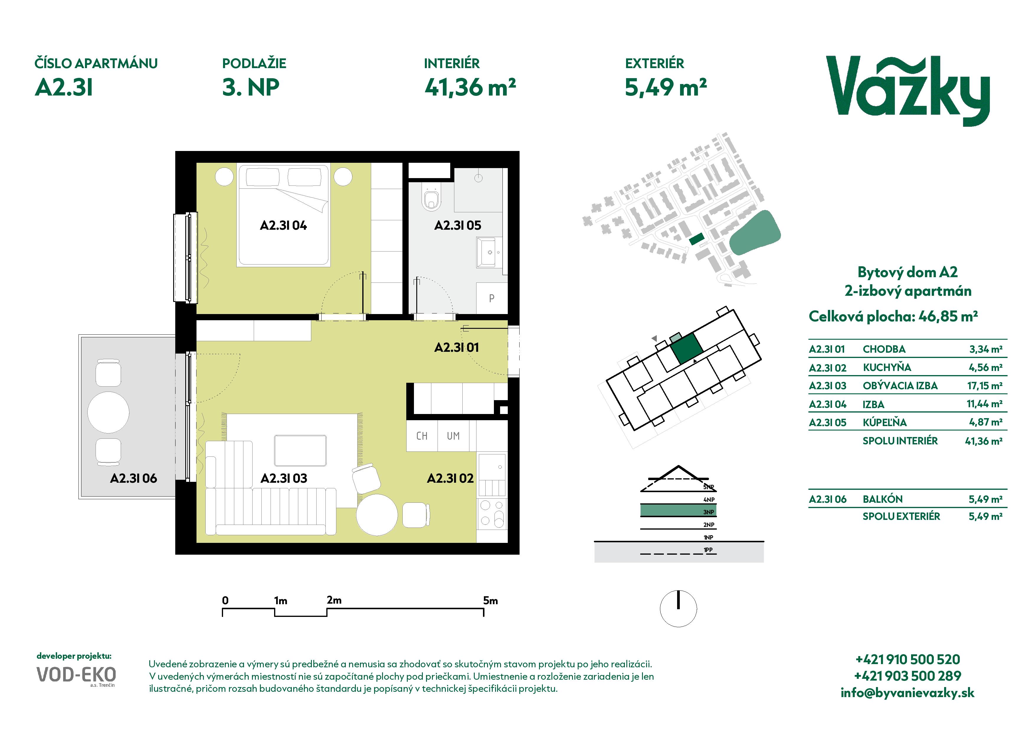 Vážky - A2.3I - Pôdorys