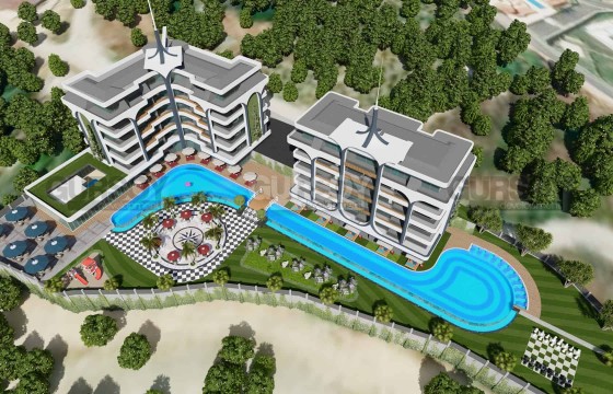 Квартиры в рассрочку в строящемся комплексе в Каргыджаке, 55-170 м2 в Турции - фото 3