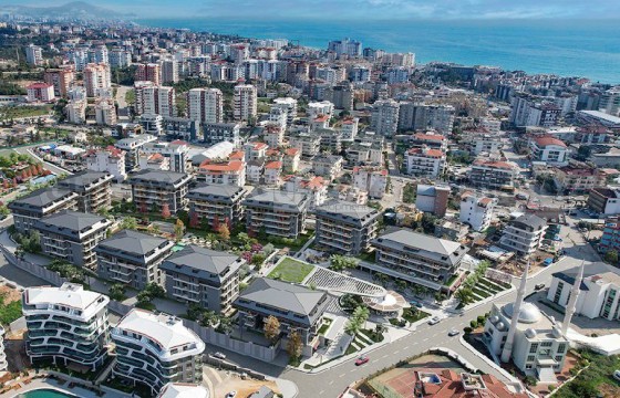 Новый грандиозный проект в районе Оба, Алания. Квартиры 65-286 м2. в Турции - фото 4